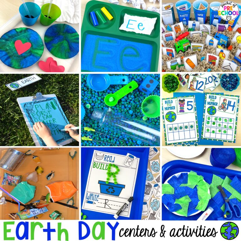 Earth Day Centers and Activities (FREE Earth Day Vocab Posters)