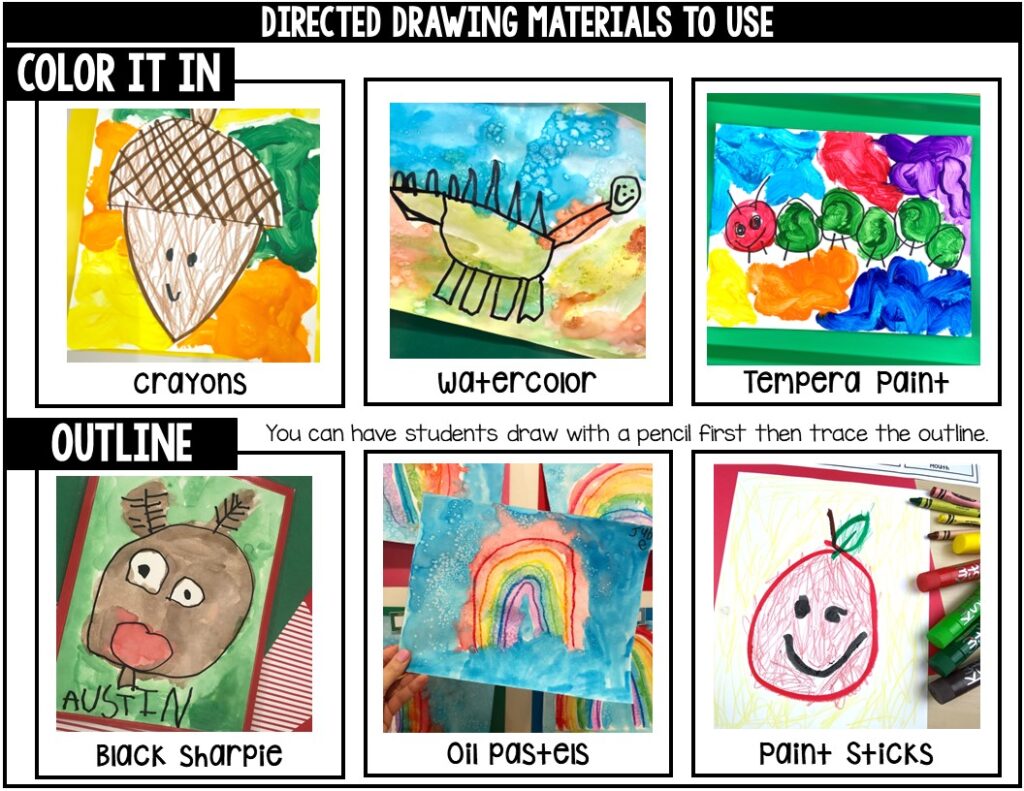 Learn how to use directed drawings and the benefits of them in the preschool, pre-k, and kindergarten classroom.