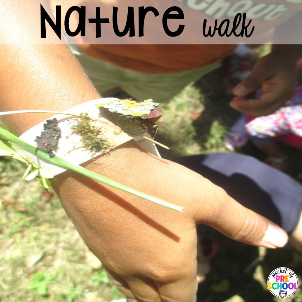 Nature walk! Camping themed centers made for preschool, pre-k, and kindergarten students to develop math, literacy, science, fine motor, and tons of other skills.