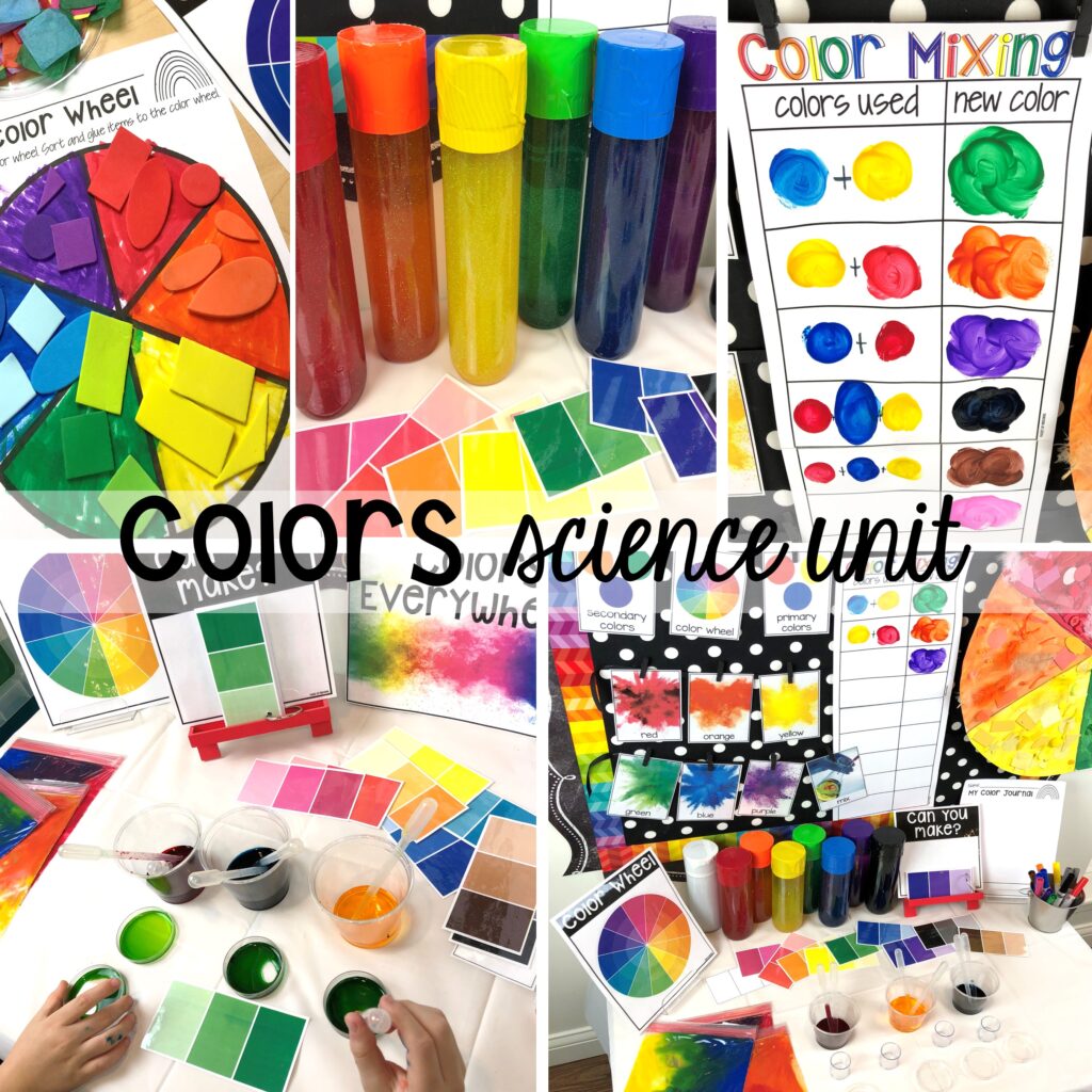 Colors Science Unit! Ideas and activities for an ice cream theme in your preschool, pre-k, and kindergarten room.