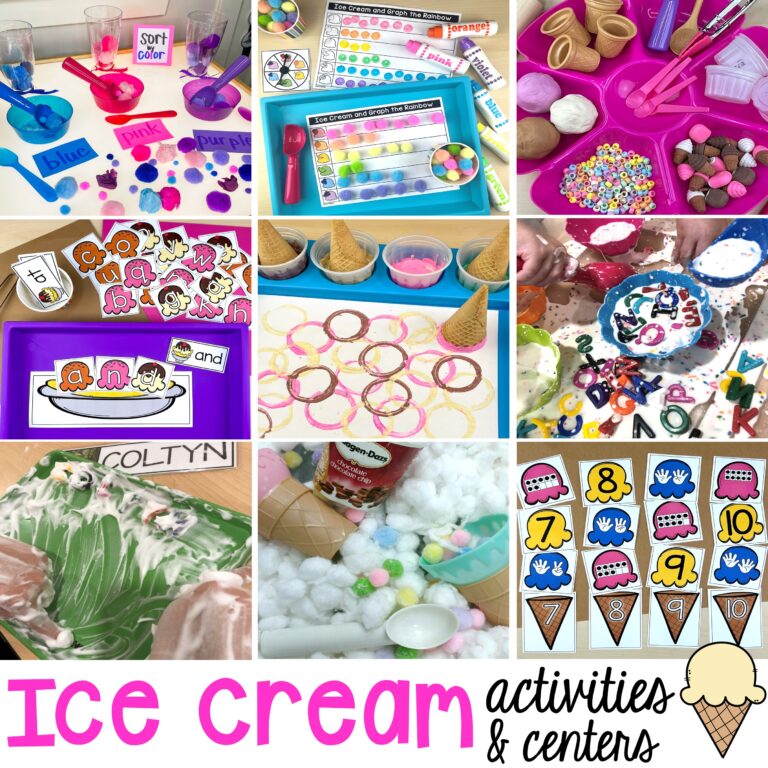 Ice Cream Activities for Preschool, Pre-k, and Kindergarten