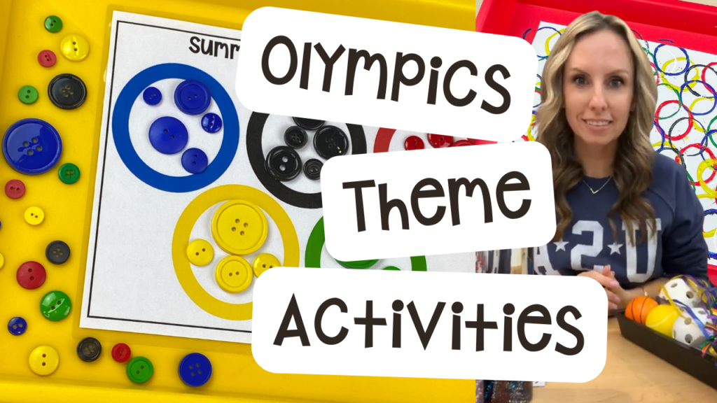 Olympic activities and centers for preschool, pre-k, and kindergarten. There are ideas for the winter and summer games, or just a general Olympic theme.