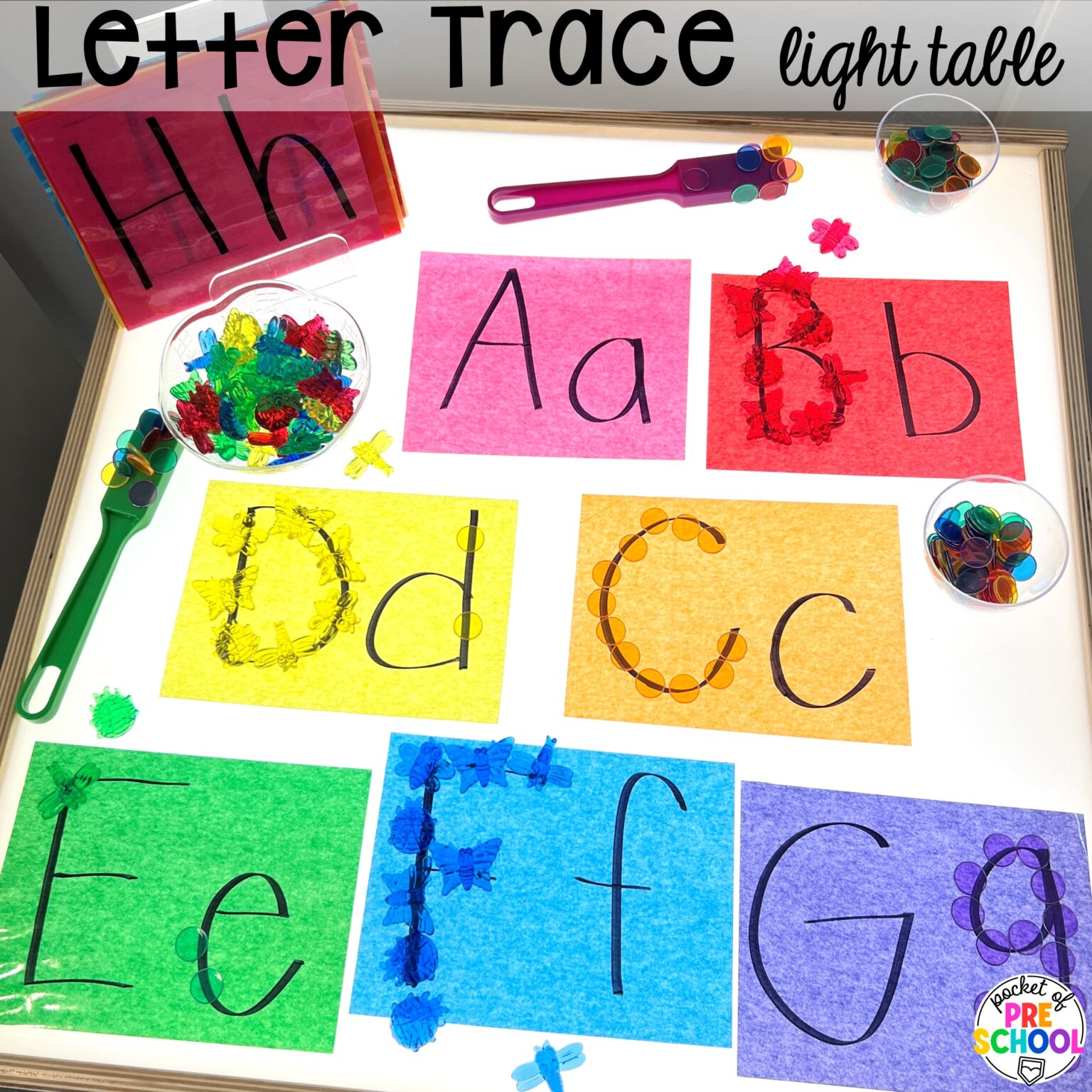 Literacy Light Table Ideas for Preschool, Pre-k, & Kindergarten ...