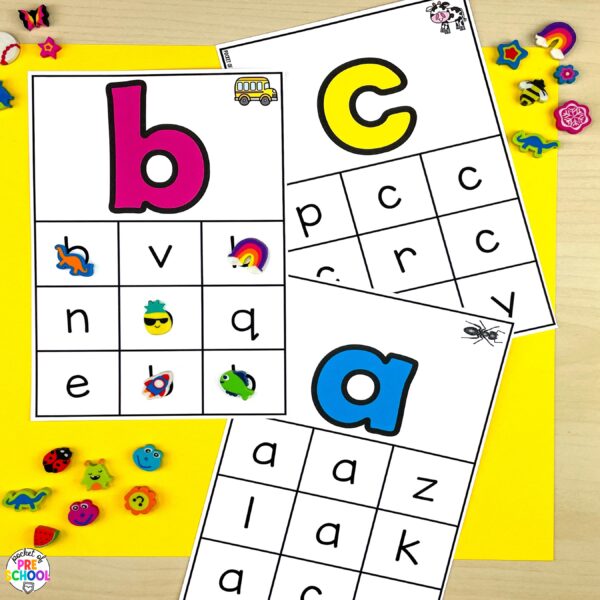 Practice letters and beginning sounds with these fun and engaging letter activities for preschool, pre-k, and kindergarten.