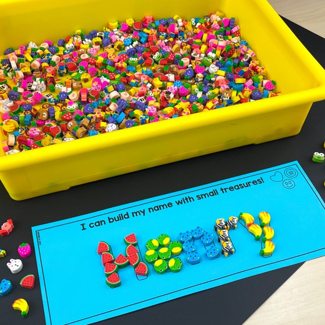 Name Book and Practice Pages - Editable 8 Practice names with multiple manipulatives in this editable name book.