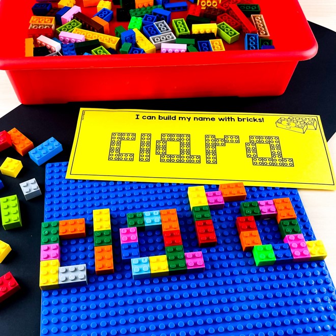 Name Book and Practice Pages - Editable 7 Practice names with multiple manipulatives in this editable name book.