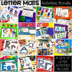 Practice letter formation and identification while building letters on these letter build it mats.