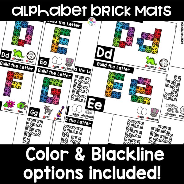 Practice letter formation and identification while building letters with Lego bricks.