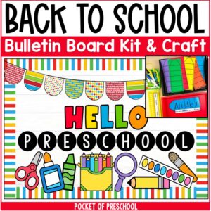 Create a cute back-to-school bulletin board for your preschool, pre-k, kindergarten, or first-grade classroom! It's the perfect welcome-back and get-to-know-you display for the hallway, door, or classroom bulletin board.