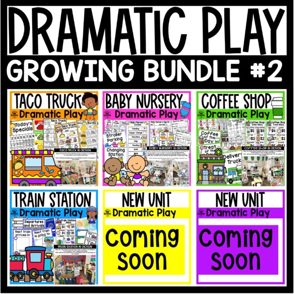 Dramatic Play Pretend Play MEGA Bundle #2 for Preschool, Pre-K, and Kindergarten