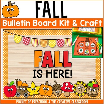 Fall Bulletin Board Kit & Science Pumpkin Craft Preschool Pre-K Kindergarten 1st