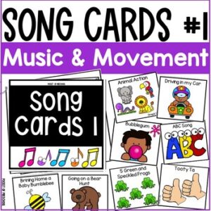 Song Cards are just what you need to add more movement to your day! My favorite way to use these song cards is during music and movement, transition, or a brain break.