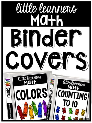 Binder Covers, Spines, and Labels for the math units!