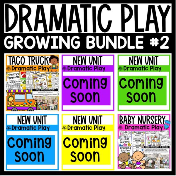 Dramatic Play Pretend Play MEGA Bundle #2 for Preschool, Pre-K, and Kindergarten