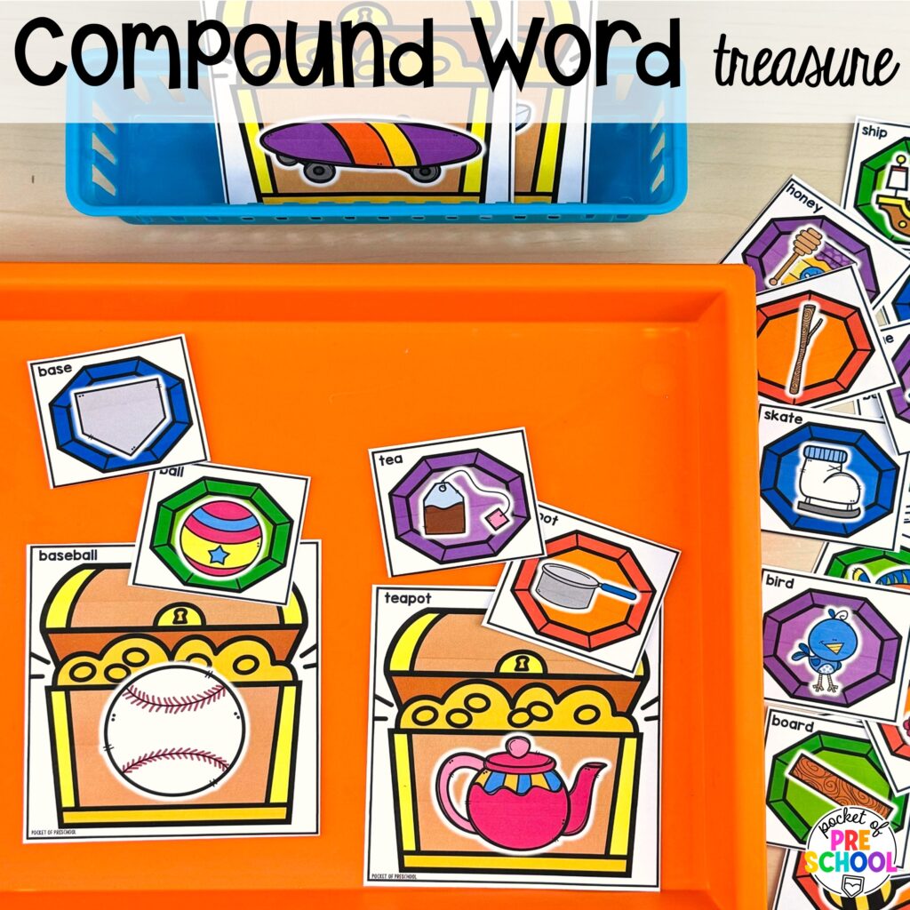 Compound word treasure! Practice blending and segmenting compound words in these fun and engaging printable games.