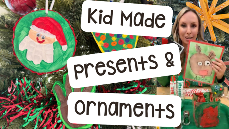 20 DIY Christmas present and ornament ideas for kid made gifts.