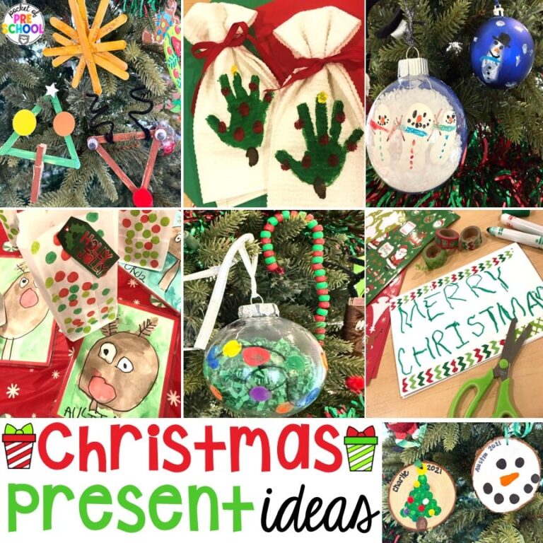 Kid Made Christmas Presents and Ornaments for a festive craft and gift idea in the classroom. These would make wonderful gifts for parents and caregivers.