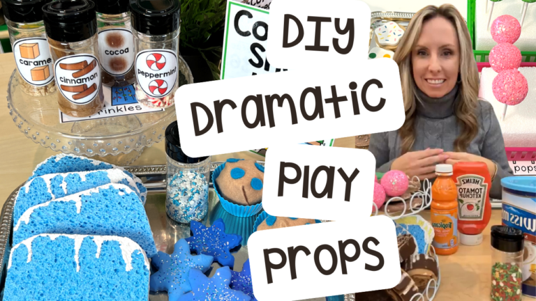 See how to make tons of dramatic play props for various themes in the preschool, pre-k, and kindergarten classroom!