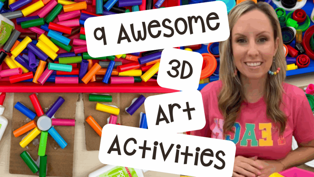 9 3D art ideas to make with your preschool, pre-k, and kindergarten students. These are amazing for practicing fine motor skills while expanding students' imagination and creativity skills! Plus, most of these art activities can be done with supplies you already have in your classroom.