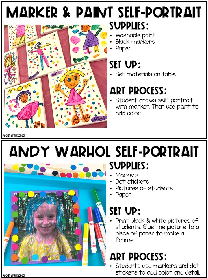 Open Ended Art Activity Guide for Preschool, Pre-K, TK, and Kindergarten 4 The open ended art guide is packed with over 150 art activity ideas created for preschool, pre-k, and kindergarten students.