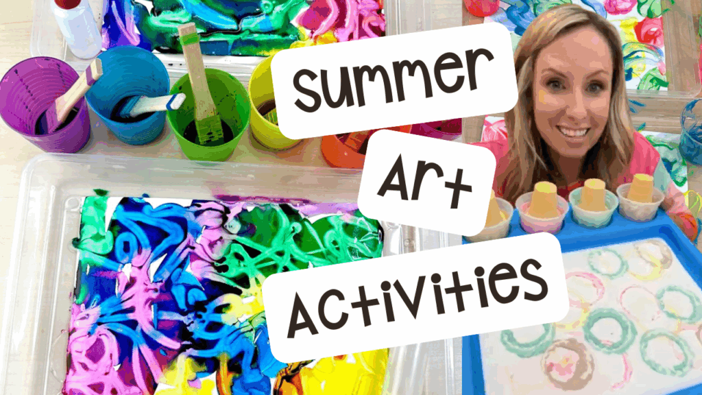 Open-Ended Summer Art Activities for Preschool, Pre-k, and Kindergarten 27 Use these 14 summer art ideas to engage students in creativity and media exploration. These ideas were created for preschool, pre-k, and kindergarten students. Open-ended art activities for airplanes, citrus, safari, zoo, ocean, bubbles, chalk, neon, ice cream, and more!