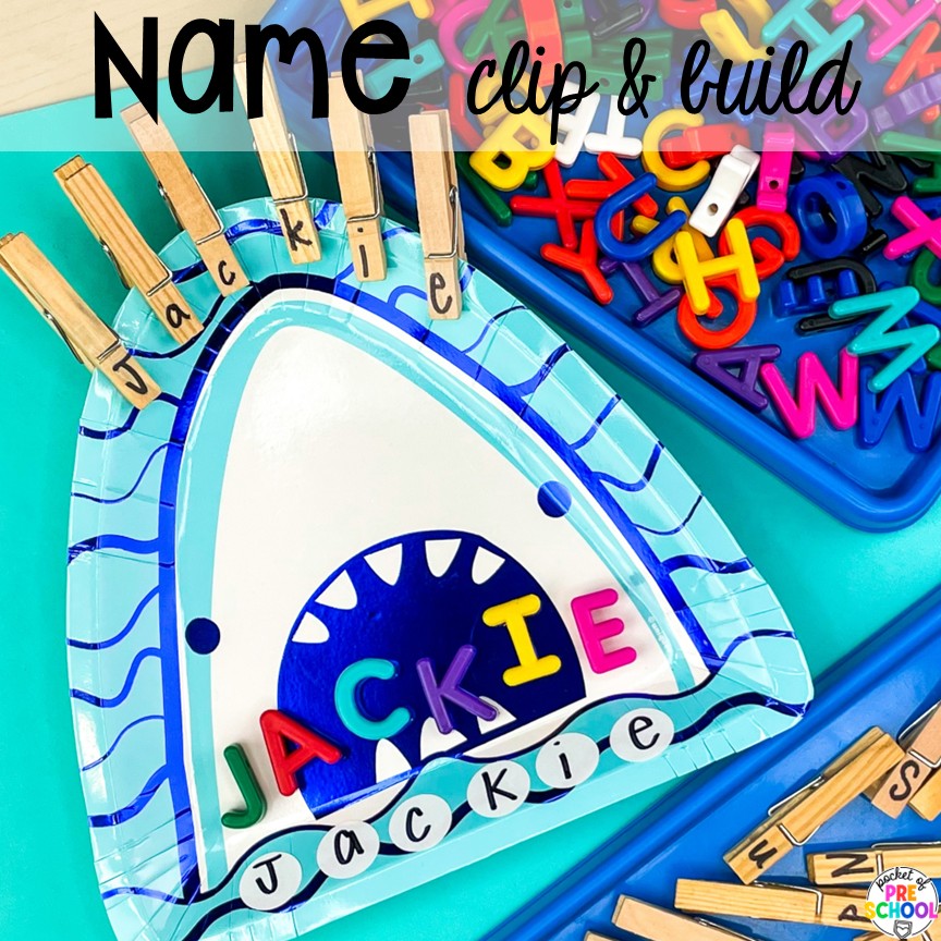Pirate Activities for Preschool, Pre-K, and Kindergarten 9 Name clip & build! Pirate activities for preschool, pre-k, and kindergarten students- ideas for literacy, math, science, fine motor, art, and more! These pirate and mermaid centers are perfect for a fun, summer theme!
