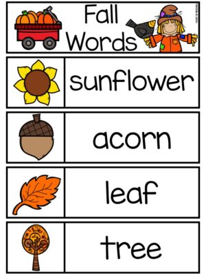 seasons word cards unit (3) Make the writing center amazing with vocabulary cards and writing paper for each season! It's super easy to switch out the word cards, writing paper, and a few supplies for each theme to keep your young writers engaged and excited about writing and drawing.
