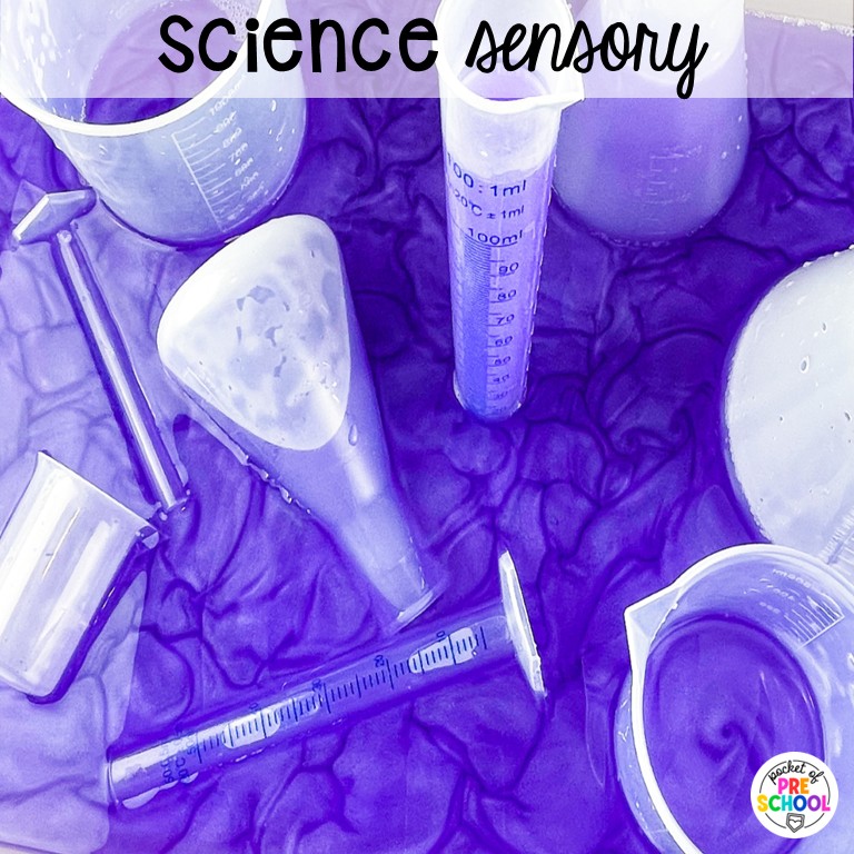 90 Sensory Table Ideas for the Year 13 Science sensory! Sensory table ideas for the whole year! There are ideas for so many popular early childhood themes, food & nonfood filler ideas, and lots of props and treasures to use with preschool, pre-k, and kindergarten students!