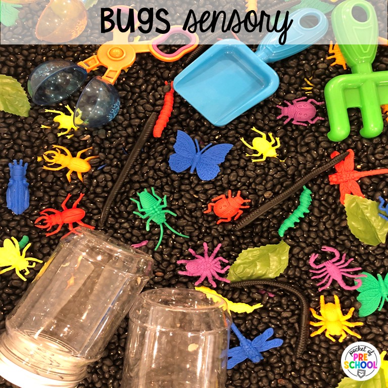90 Sensory Table Ideas for the Year 64 Bugs sensory! Sensory table ideas for the whole year! There are ideas for so many popular early childhood themes, food & nonfood filler ideas, and lots of props and treasures to use with preschool, pre-k, and kindergarten students!