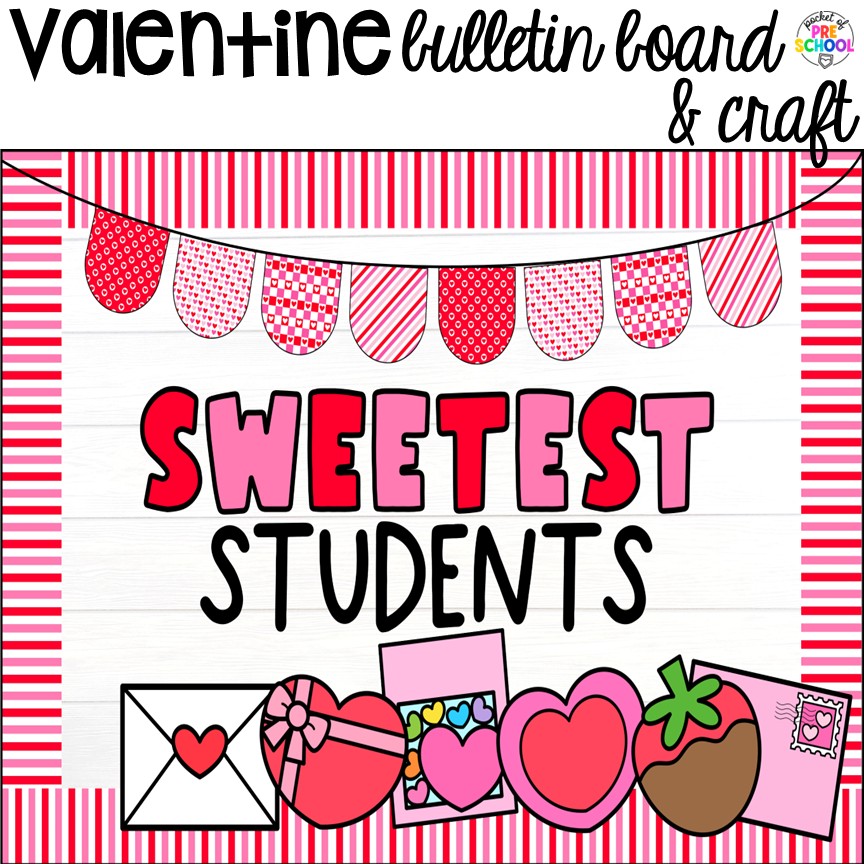 Winter Bulletin Boards & Crafts for Preschool, Pre-K, & Kindergarten 10 Valentine bulletin board & craft kit! Check out these adorable winter bulletin board kits & crafts. They are low-prep and perfect for preschool, pre-k, and kindergarten classrooms.