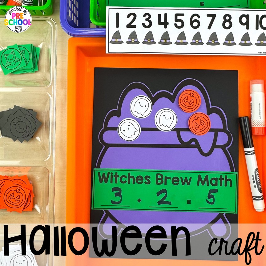 Fall Bulletin Boards & Crafts for Preschool, Pre-K, & Kindergarten 8 Halloween craft! Check out these adorable fall bulletin board kits & crafts. They are low-prep and perfect for preschool, pre-k, and kindergarten classrooms.