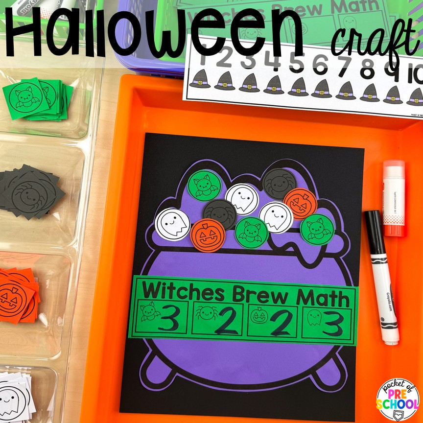 Fall Bulletin Boards & Crafts for Preschool, Pre-K, & Kindergarten 7 Halloween craft! Check out these adorable fall bulletin board kits & crafts. They are low-prep and perfect for preschool, pre-k, and kindergarten classrooms.