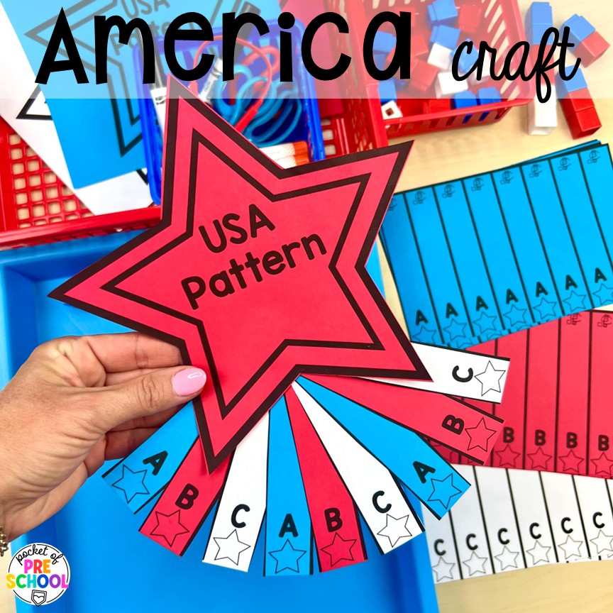 Summer Bulletin Boards & Crafts for Preschool, Pre-K, & Kindergarten 10 America craft! Check out these adorable summer bulletin board kits & crafts. They are low-prep and perfect for preschool, pre-k, and kindergarten classrooms.