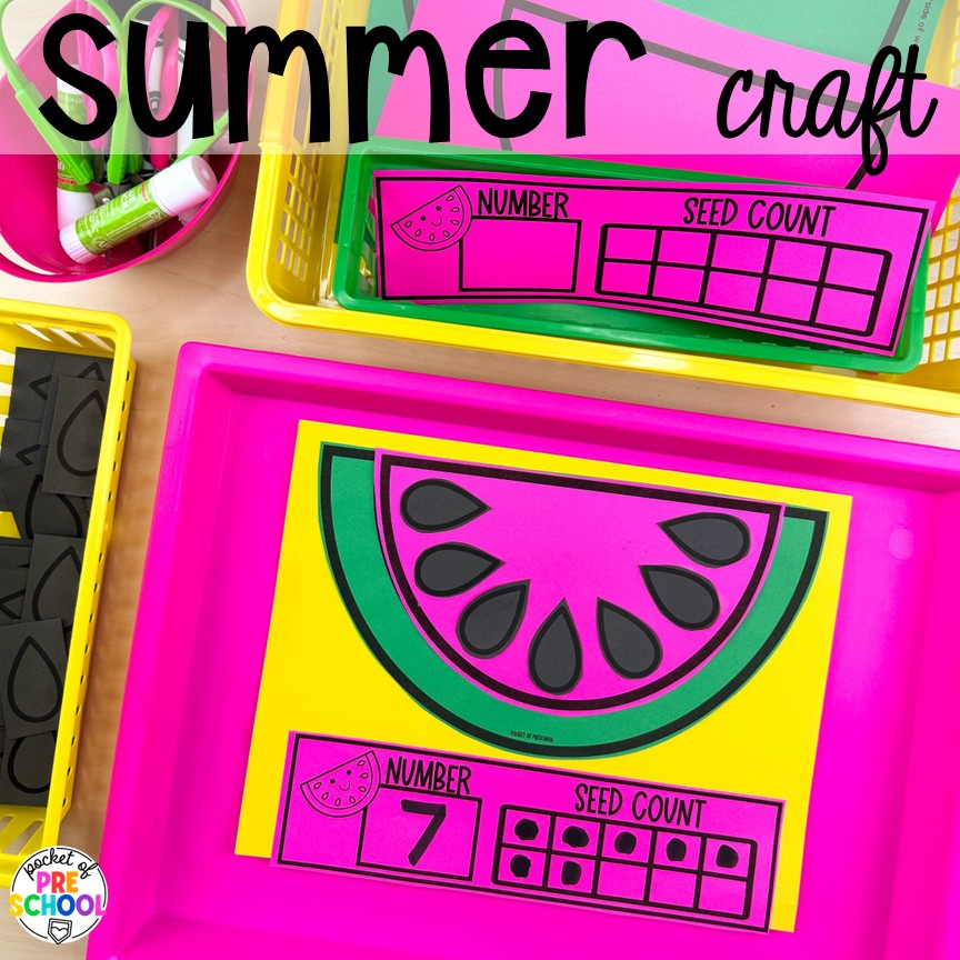 Summer Bulletin Boards & Crafts for Preschool, Pre-K, & Kindergarten 3 Summer craft! Check out these adorable summer bulletin board kits & crafts. They are low-prep and perfect for preschool, pre-k, and kindergarten classrooms.