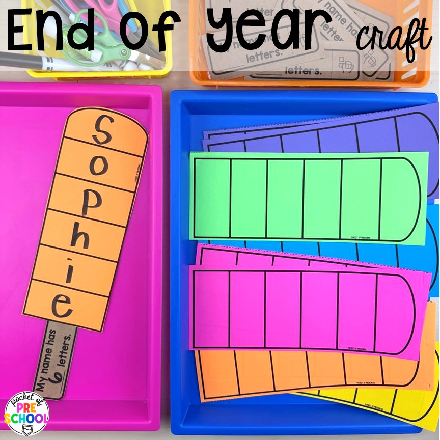 Summer Bulletin Boards & Crafts for Preschool, Pre-K, & Kindergarten 8 End of year craft! Check out these adorable summer bulletin board kits & crafts. They are low-prep and perfect for preschool, pre-k, and kindergarten classrooms.