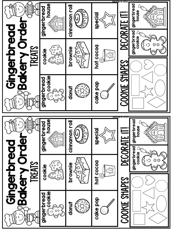 Gingerbread Bakery Dramatic Play Pretend Play Printables Preschool PreK & Kinder 4 Gingerbread Bakery (Christmas Bakery) Dramatic Play is a fun theme you can do in your pretend or dramatic play center for a gingerbread theme, sweets theme, Christmas theme, or holidays around the world theme!