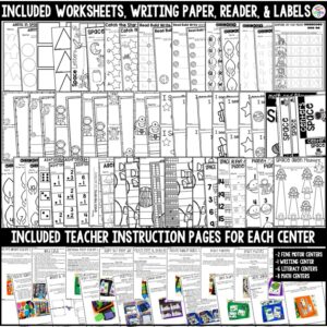 space centers preview (1) Space Math and Literacy Centers are loaded with fun, hands-on space-themed activities to help your students build math and literacy concepts!