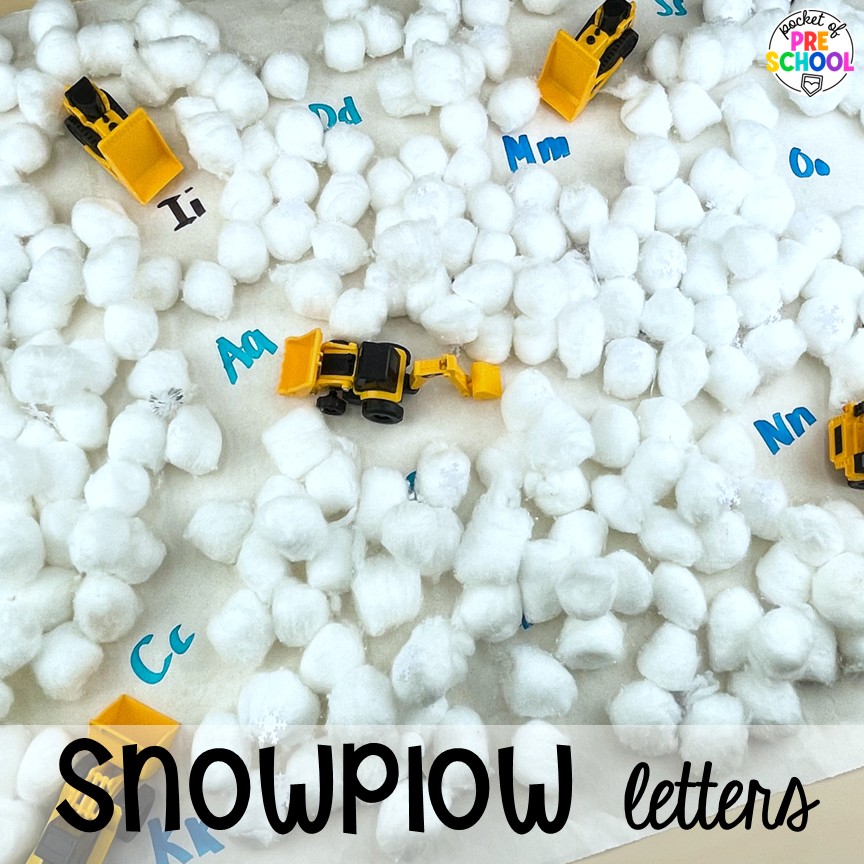 Transportation Butcher Paper Activities for Preschool, Pre-K, & Kindergarten 5 Snowplow Letters! Make learning fun and hands-on with these transportation butcher paper activities for math, literacy, and fine motor.