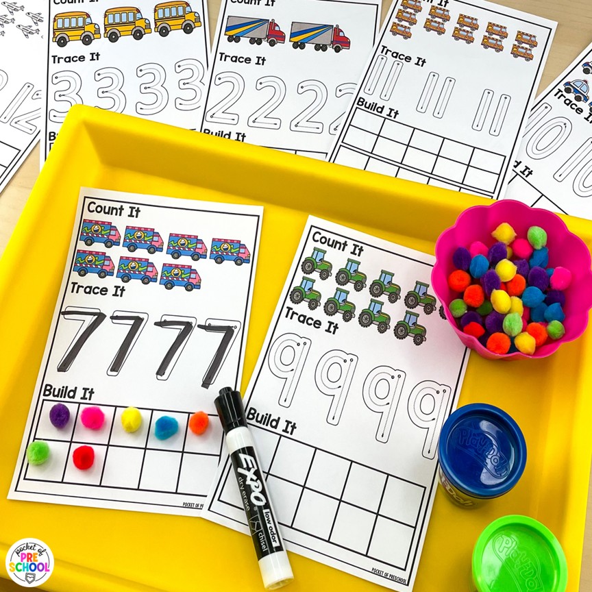 Community Helpers Math and Literacy Centers for Preschool, Pre-K, and Kinder 11 Community Helpers Math and Literacy Centers are loaded with fun, hands-on community helper-themed activities to help your students build math and literacy concepts! Now includes two fine motor activities, one writing center, six literacy activities, and eight math activities.