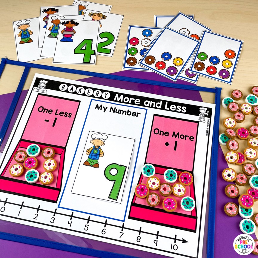 Community Helpers Math and Literacy Centers for Preschool, Pre-K, and Kinder 10 Community Helpers Math and Literacy Centers are loaded with fun, hands-on community helper-themed activities to help your students build math and literacy concepts! Now includes two fine motor activities, one writing center, six literacy activities, and eight math activities.