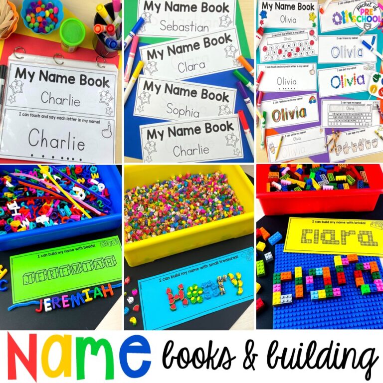 Practice student names with this free resource for preschool, pre-k, and kindergarten students