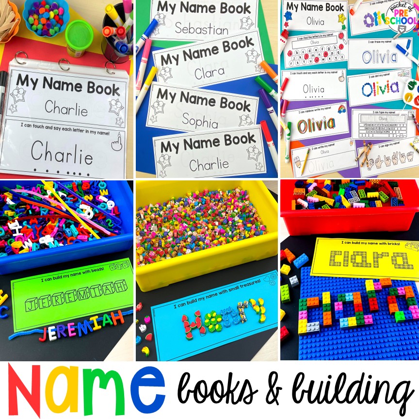 Practice student names with this free resource for preschool, pre-k, and kindergarten students