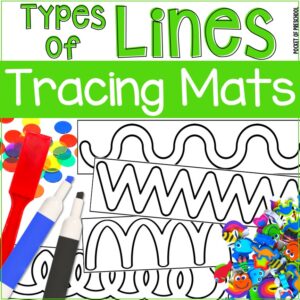 Trace and build different types of lines on these pre-writing tracing mats.
